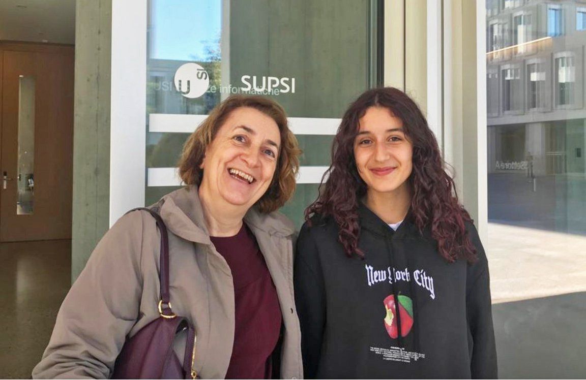 [Translate to Italian:] Monica Landoni mit Valentina Camponovo, 2023